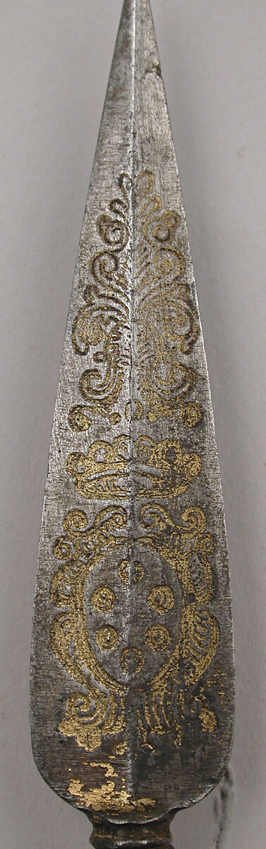 Paper cutter with the arms of the Medici family, Ivory and silver gilt, Italian