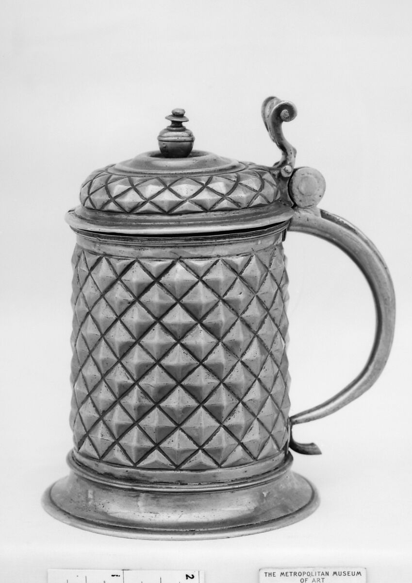 Tankard, Possibly by Jeremias II Flicker (master ca. 1610, died 1647), Silver gilt, German, Augsburg 