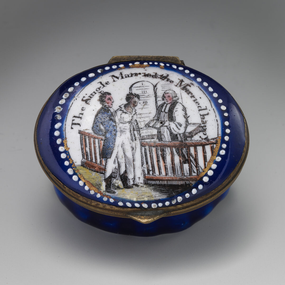 Box, Enamel on copper, British, Staffordshire 