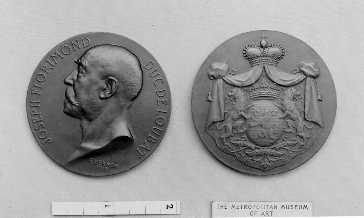 Portrait of the Duke de Loubat, Medalist: Frédéric Charles Victor de Vernon (French, Paris 1858–1912 Paris), Bronze, struck, French 