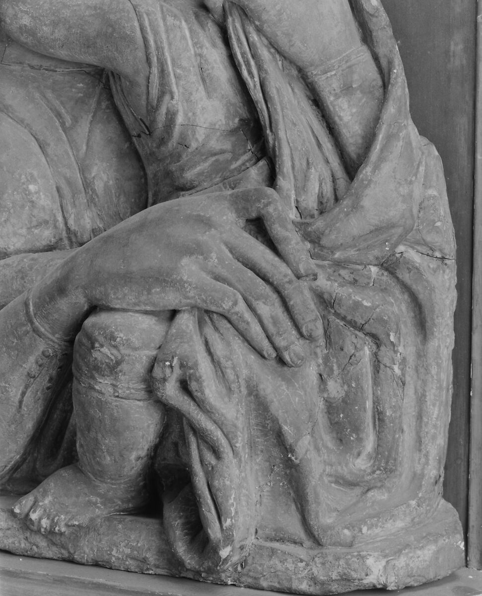 Madonna and Child, After a model by Donatello (Italian, Florence ca. 1386–1466 Florence)  , and made by his Workshop, Terracotta, polychromed, Italian, Florence