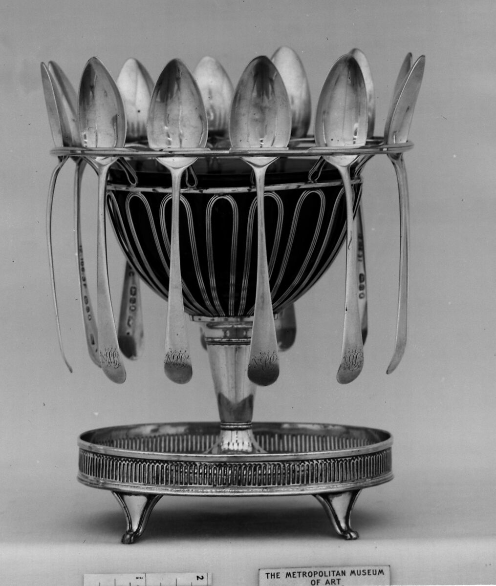 Twelve spoons, Thomas Wallis I (entered 1758, died 1818–22), Silver, British, London 