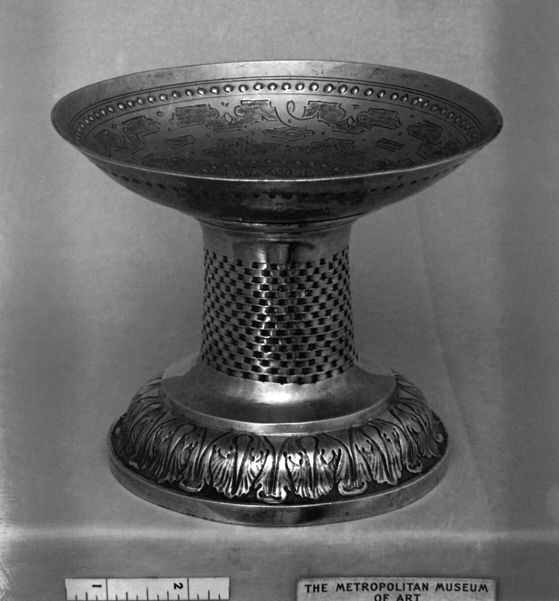 Tazza, B. B., Silver, parcel gilt, probably Spanish