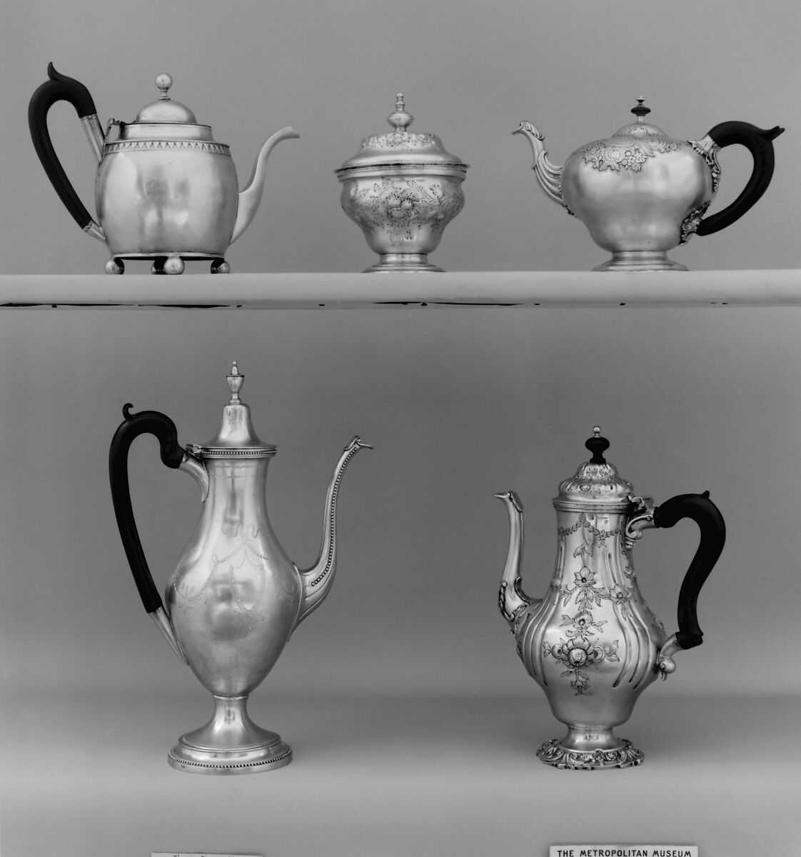 Teapot, Silver, Portuguese, Lisbon 