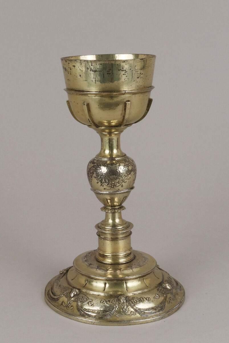 Chalice, Silver gilt, Spanish 