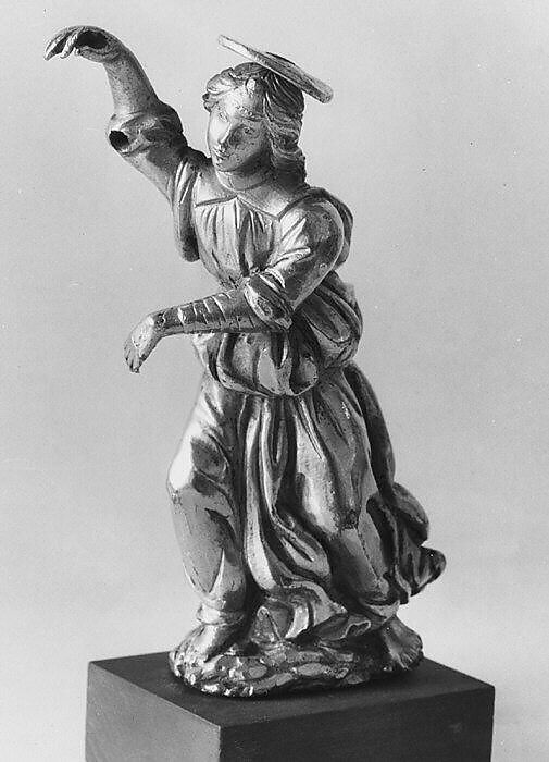 Angel (one of a pair), Bronze, fire-gilt, Italian, probably Florence