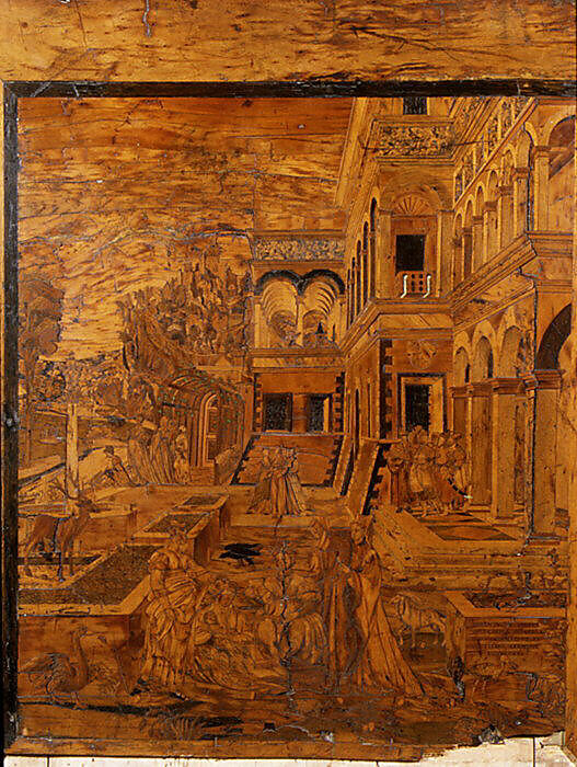 The Finding of Moses, Jacopo [Giacomo] Barozzi da Vignola (Italian, Vignola 1507–1573 Rome), Wood, Italian