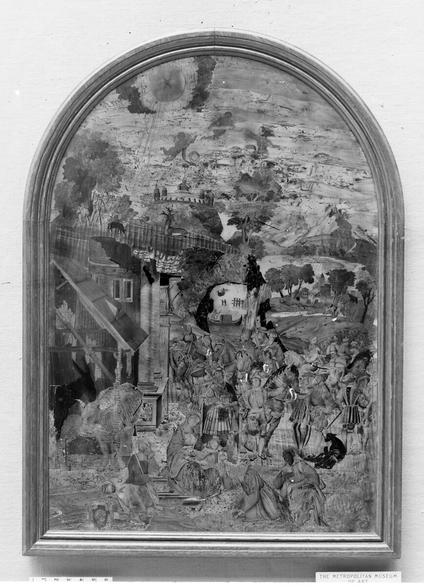 The Adoration of the Wise Men, Intarsia of various woods, Northern Italian