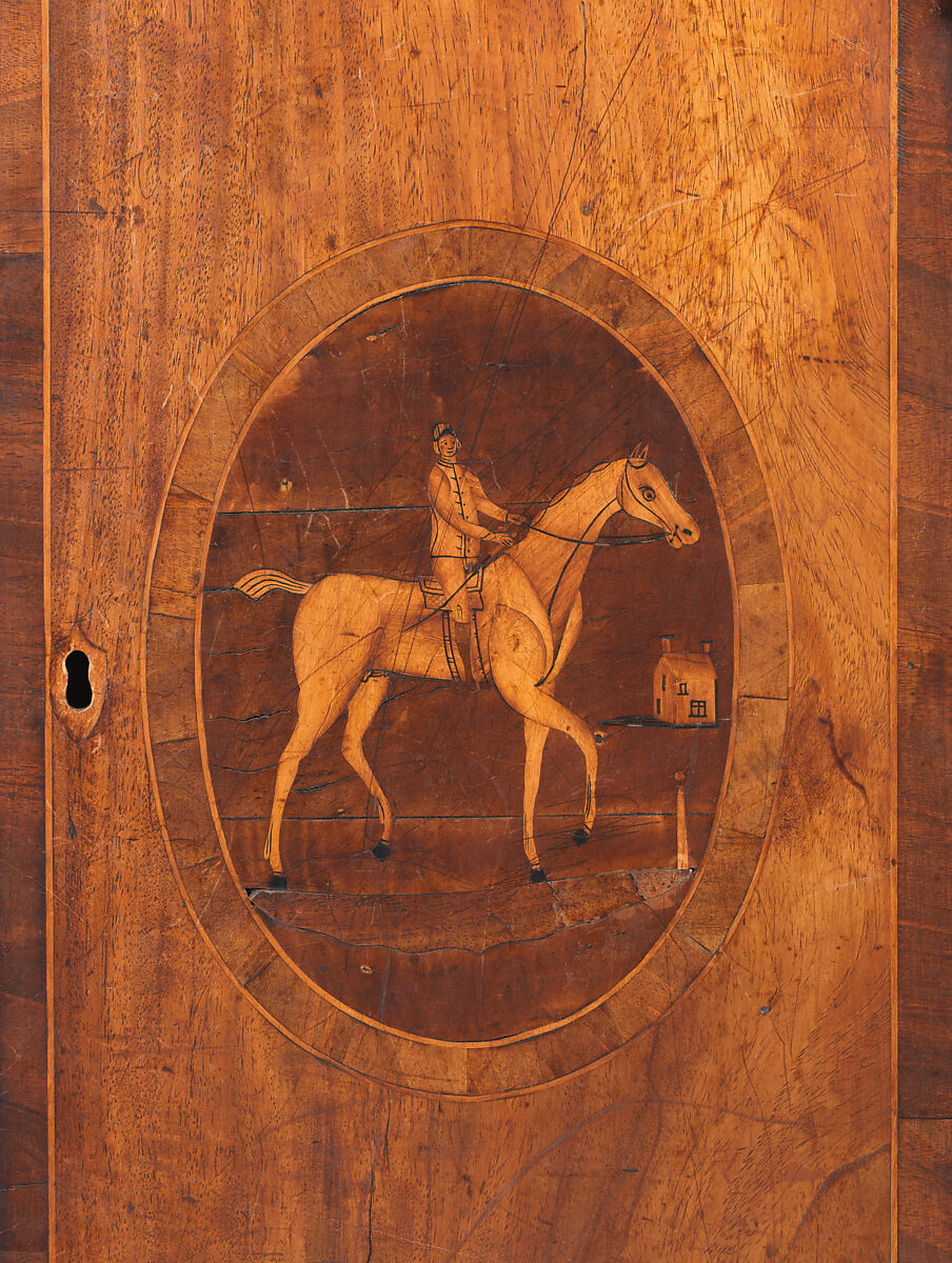 Longcase clock, Clockmaker: John Whitehurst (British, 1713–1788), Mahogany inlaid with satinwood, British, Derby