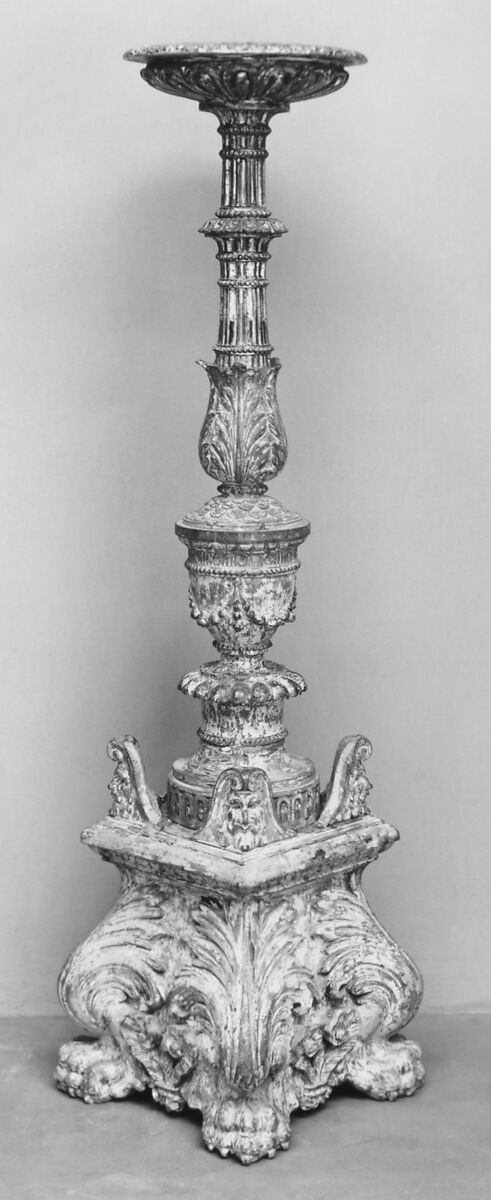 Candelabrum, Wood, Italian 