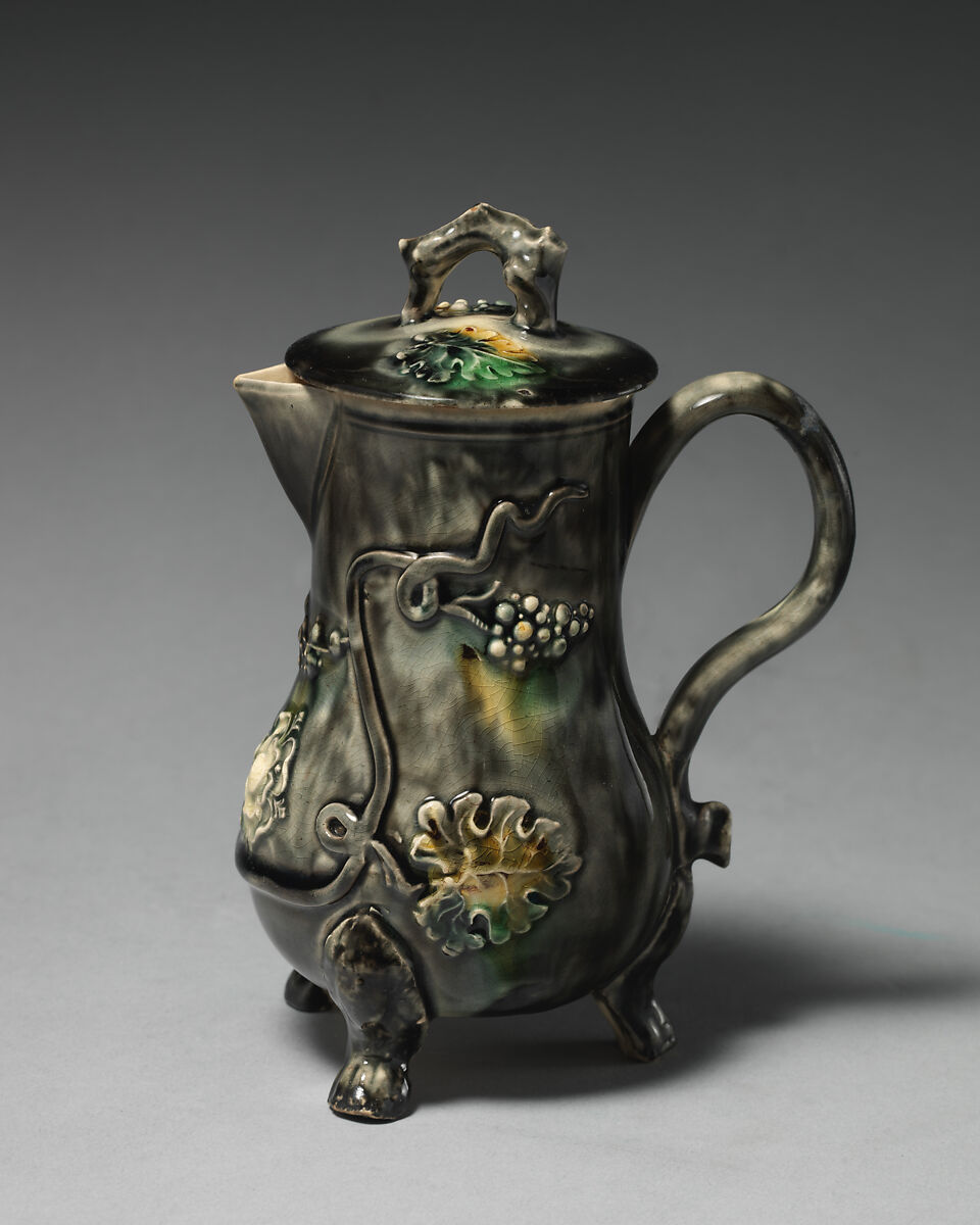 Milk jug, Style of Whieldon type, Earthenware, glazed, probably British, Staffordshire 