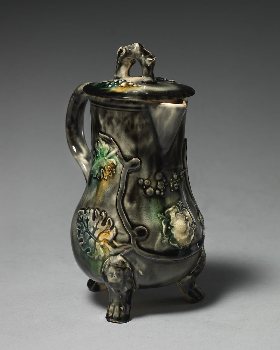 Milk jug, Style of Whieldon type, Earthenware, glazed, probably British, Staffordshire