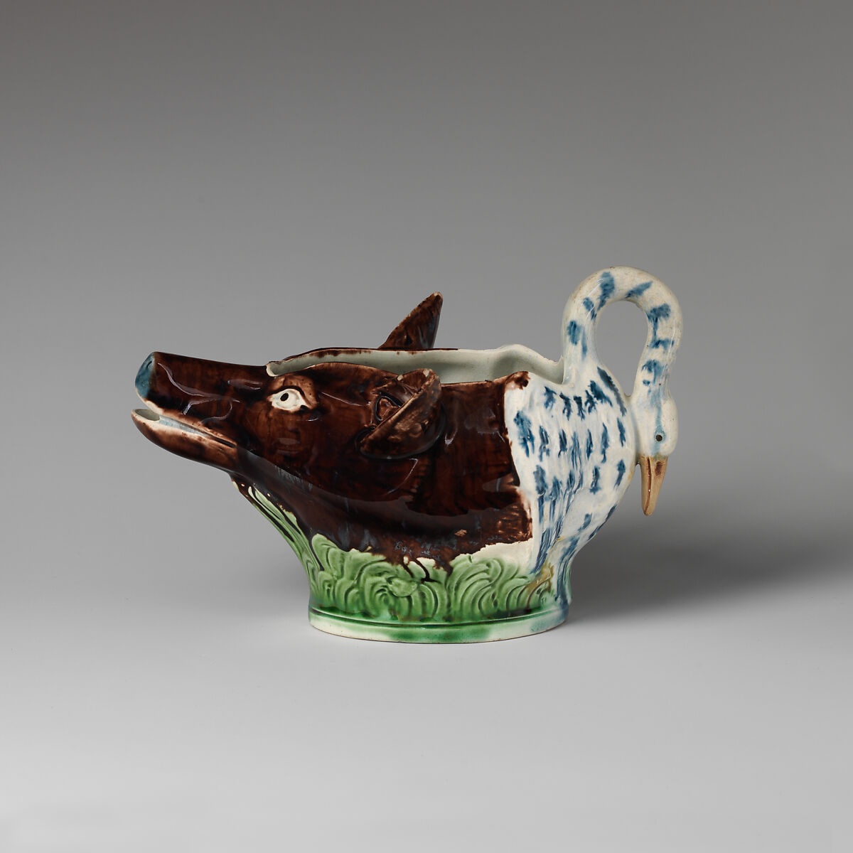 Sauceboat, Ralph Wood the Younger (British, Burslem 1748–1795 Burslem), Lead-glazed earthenware, probably British, Staffordshire 