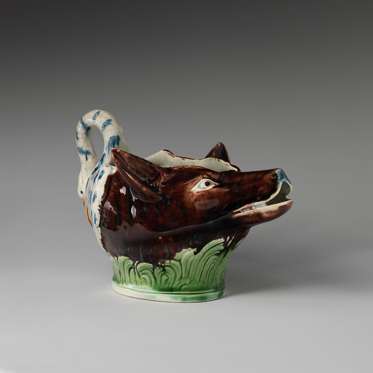 Sauceboat, Ralph Wood the Younger (British, Burslem 1748–1795 Burslem), Lead-glazed earthenware, probably British, Staffordshire