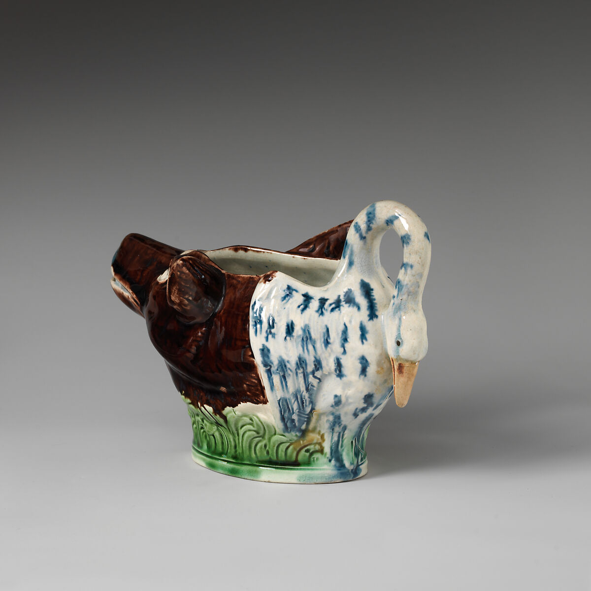 Sauceboat, Ralph Wood the Younger (British, Burslem 1748–1795 Burslem), Lead-glazed earthenware, probably British, Staffordshire
