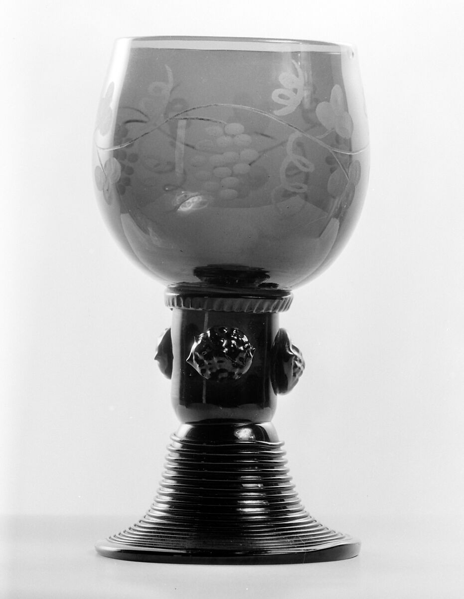 Goblet (Roemer), Glass, German 