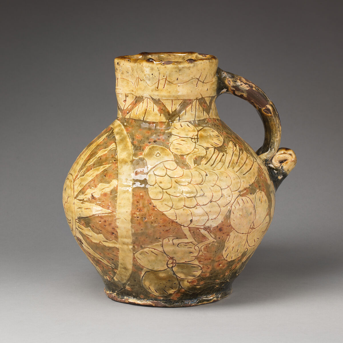 Harvest jug, Slipware, British, North Devonshire