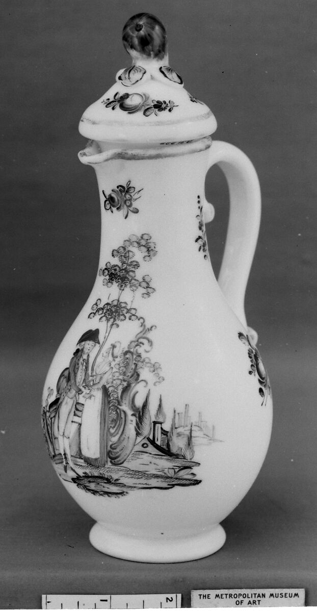 Jug, Milk glass, probably German 