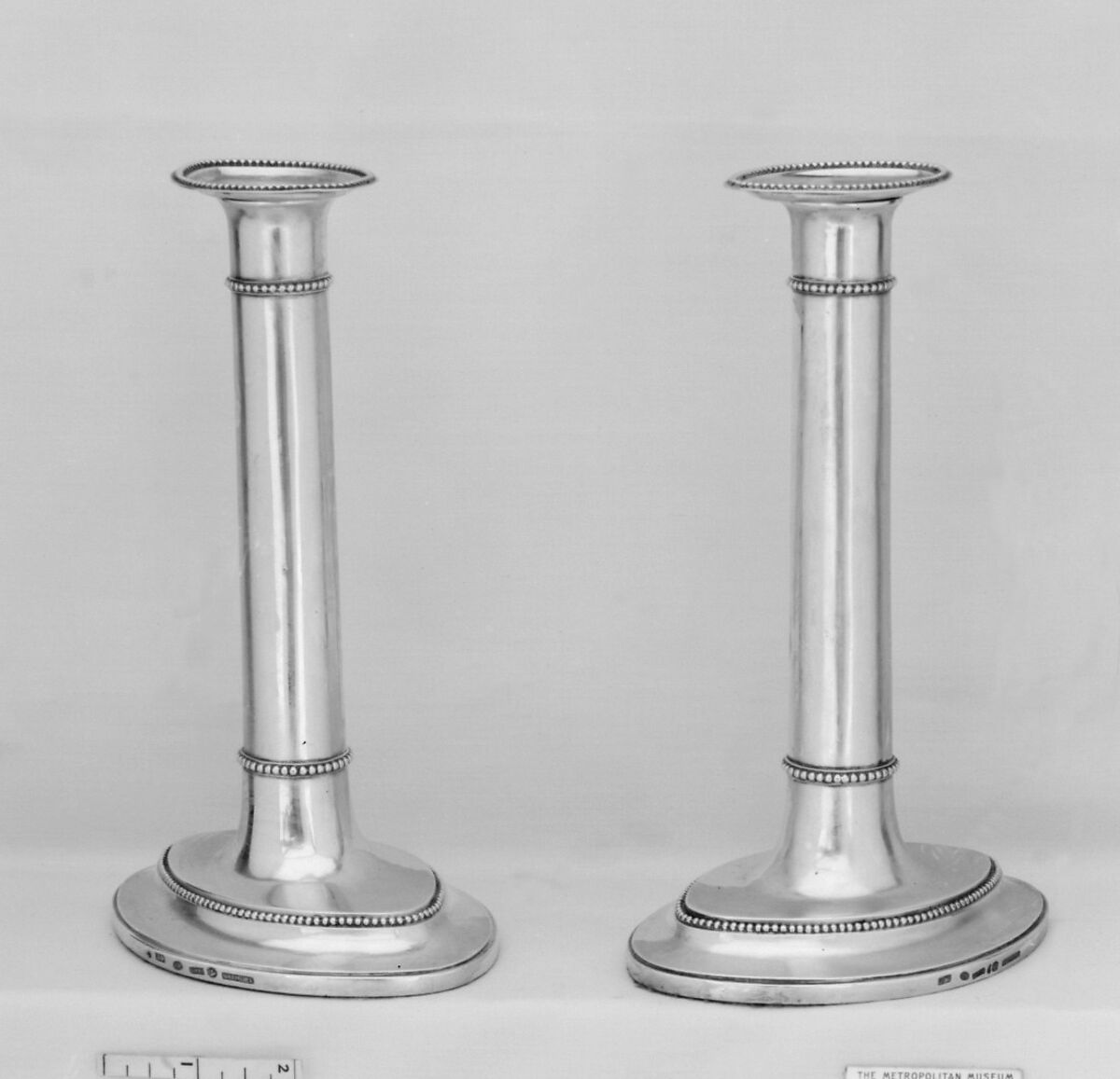 Candlestick (one of a pair), B. N., Silver, Dutch, Amsterdam 