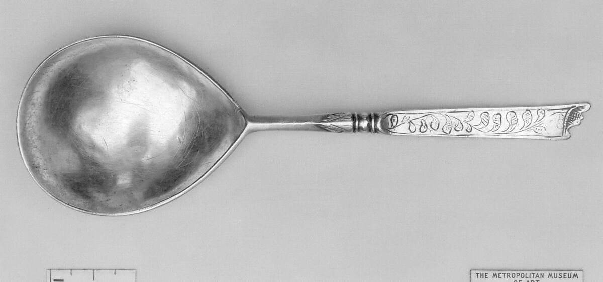 Spoon, Jacob Oberlin (ca. 1665), Silver, French 
