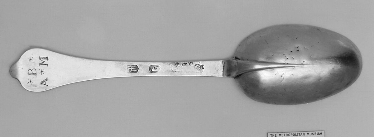 Spoon, Probably by George Cox (active 1698), Silver, British, London 