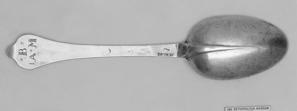 Spoon, George Cox (active 1698), Silver, British, London 
