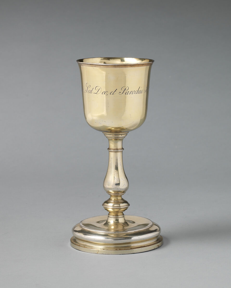 Communion cup, George Wickes (British, Bury St Edmunds, Suffolk 1698–1761 Thurston, Suffolk), Silver gilt, British, London 
