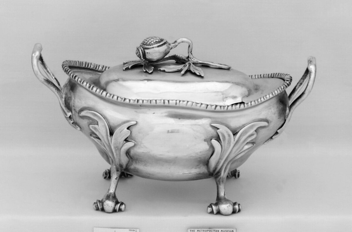 Sauce-tureen, Silver, British, London 