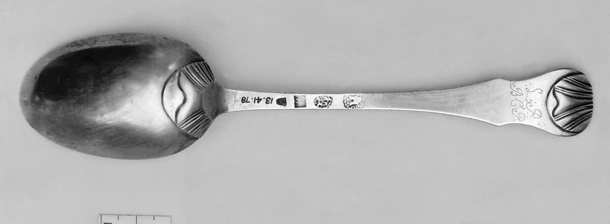 Spoon, Michel Hansen Blytt (working 1742–94), Silver, Norwegian, Bergen 