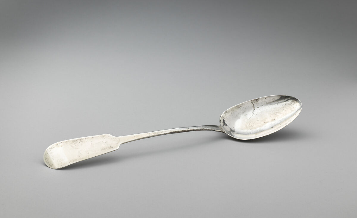 Gravy spoon, Silver, Irish, Dublin 