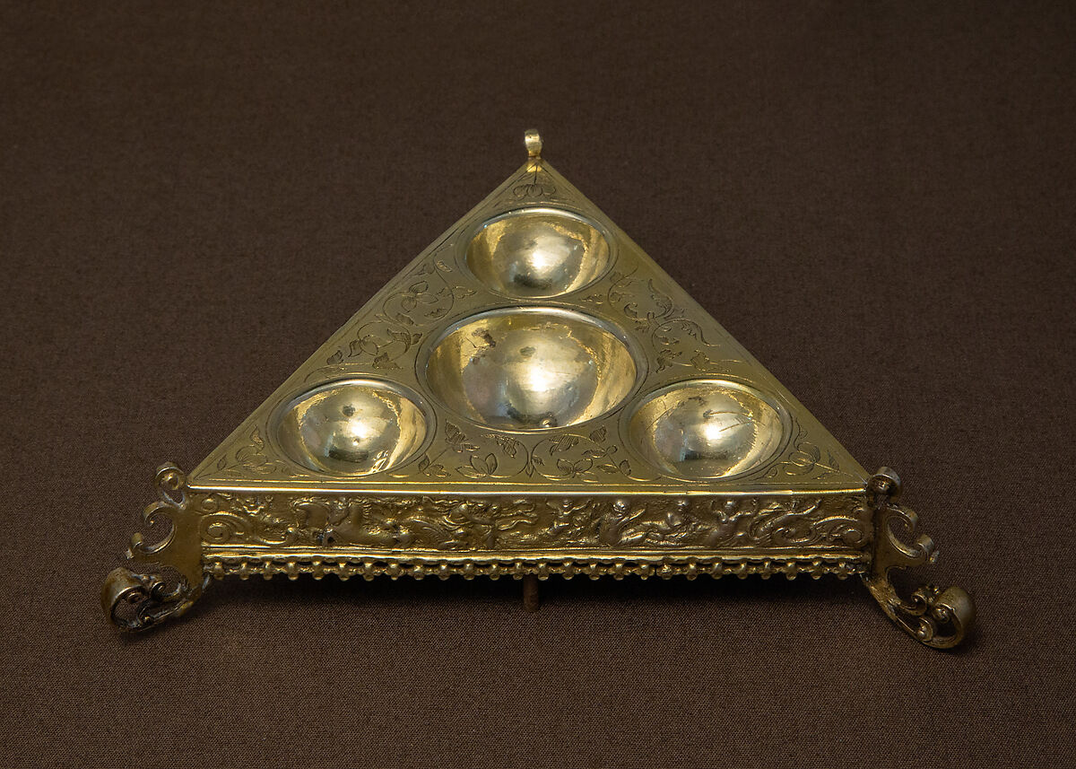 Saltcellar, Silver gilt, German