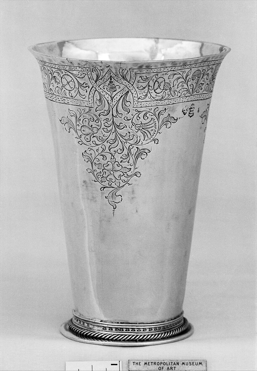 Beaker, Probably by Frans Jans (ent. 1591), Silver, Dutch, Sneek 