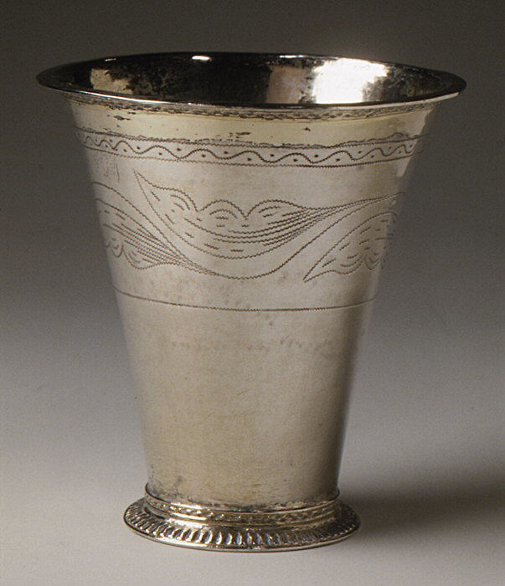 Cup or beaker, Silver, gilt lined, Swedish 