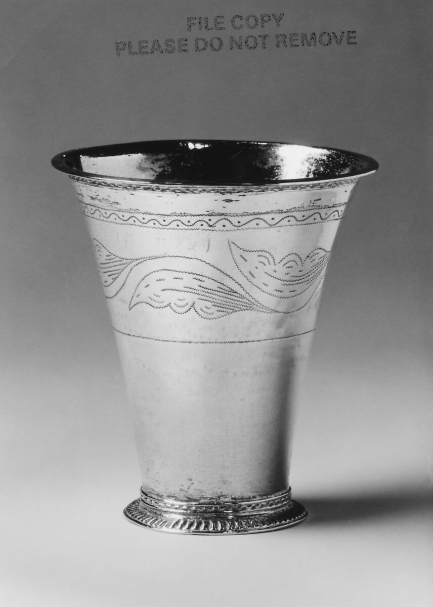 Cup or beaker, Silver, gilt lined, Swedish