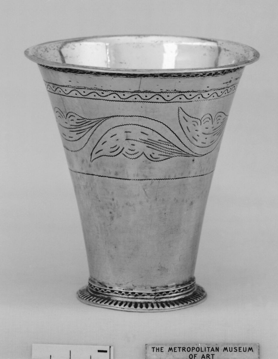 Cup or beaker, Silver, gilt lined, Swedish