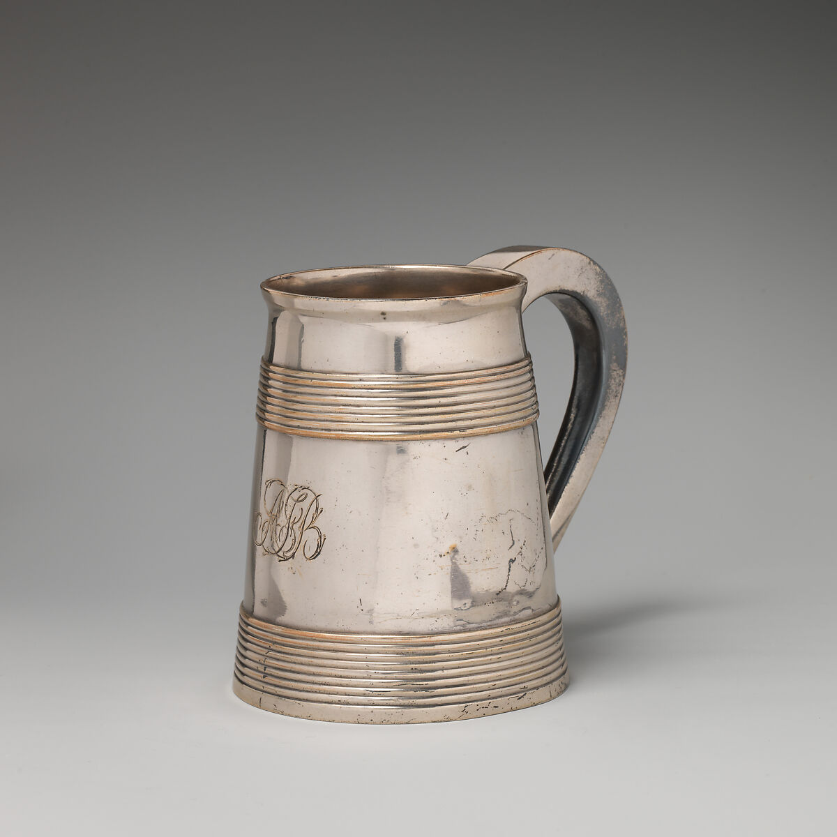 Mug, William Grundy (active 1743–79), Silver, British, London 