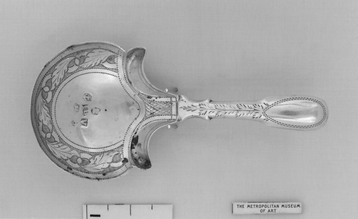 Tea caddy spoon, John Bettridge (active 1817–30), Silver, British, Birmingham 