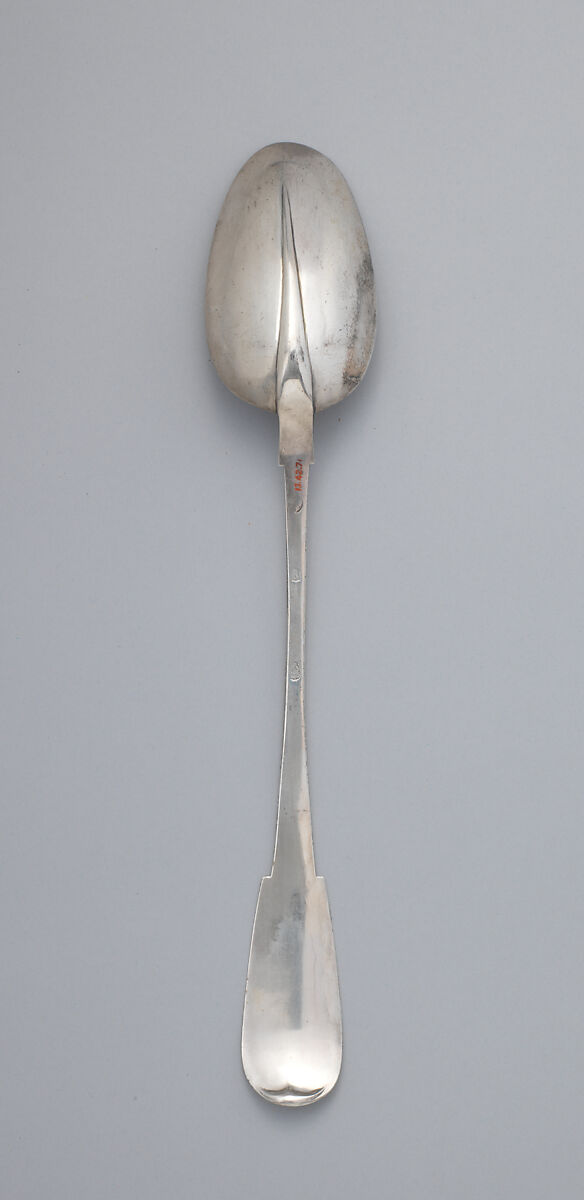 Gravy spoon, Silver, Irish, Dublin