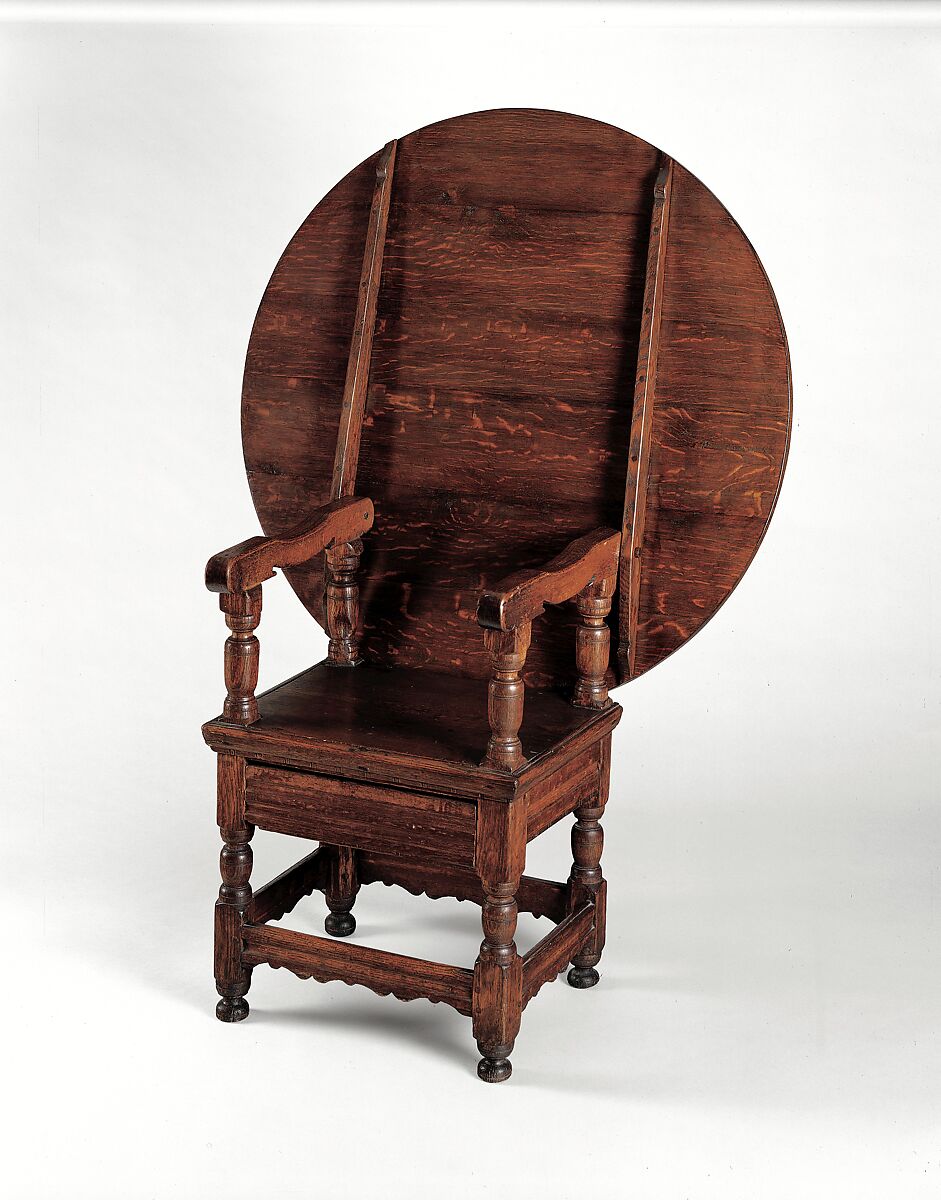 Chair-table, Red oak, yellow pine, white cedar, American 