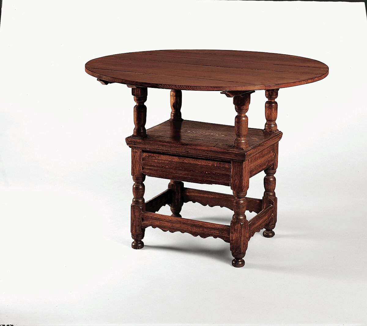 Chair-table, Red oak, yellow pine, white cedar, American
