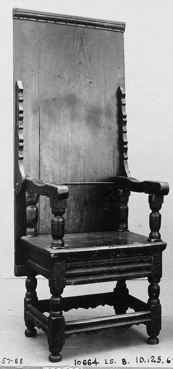 Chair-table, Red oak, yellow pine, white cedar, American