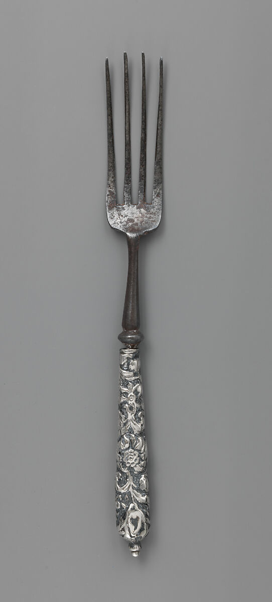Fork (part of a set), Steel, silver, possibly Dutch 