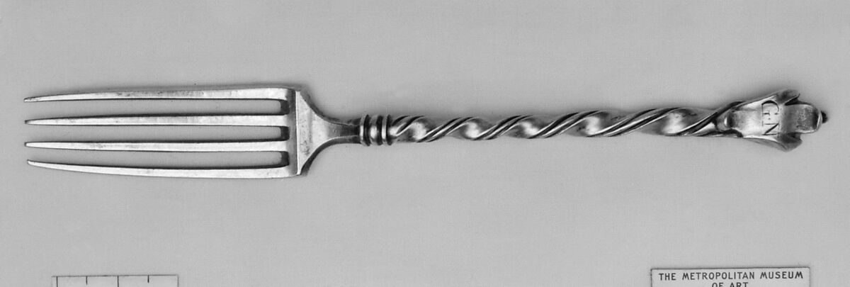 Fork, Girolamo Maltraversi (Italian, 1698–1730), Silver, Italian, Rome 