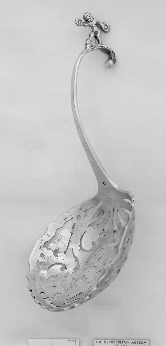 Sugar spoon, Jan Pereboom (1725–1805, master 1751), Silver, Dutch, Leeuwarden 