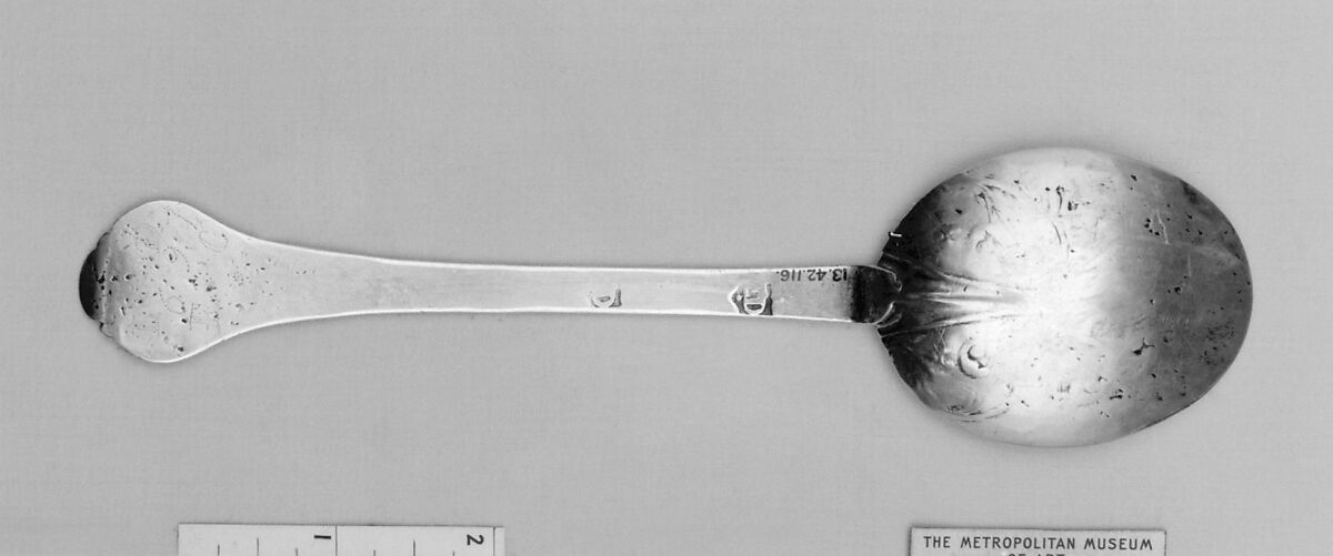 Spoon, Silver, probably British, London 