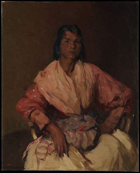 Spanish Roma Woman (The Spanish Gypsy), Robert Henri (American, Cincinnati, Ohio 1865–1929 New York), Oil on canvas, American 