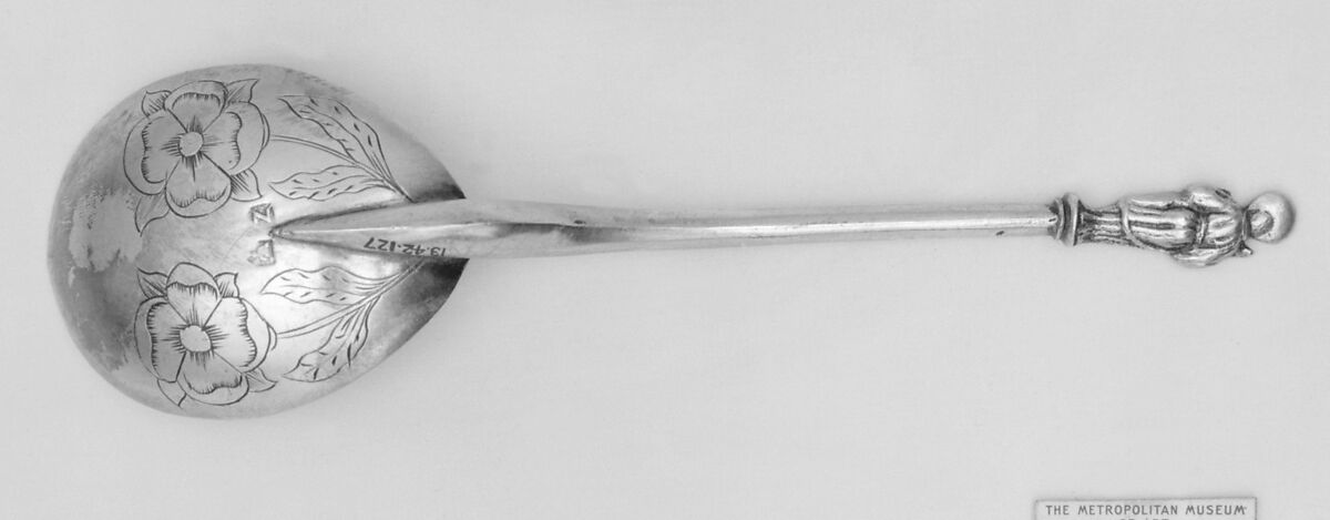 Apostle spoon, Probably by Johannes I Weber (master 1642, died 1680), Silver, Swiss, Zurich