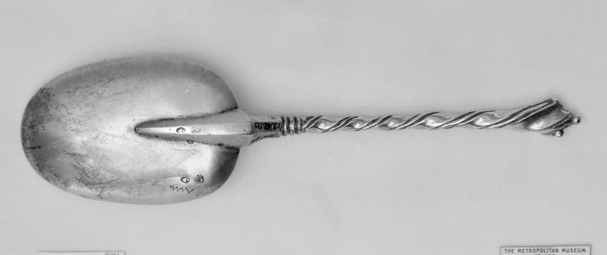 Spoon, Marcantonio Landi (1716–1720), Silver, Italian, Rome 