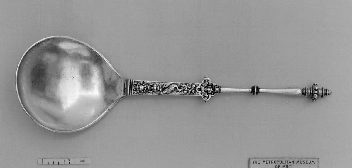 Spoon, Toebias Jansen I (r. 1597–1640) or, Silver, German, Emden 