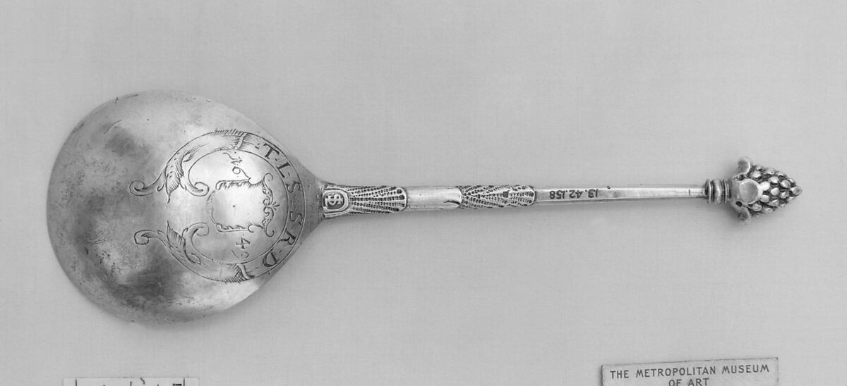Fruitlet spoon, Lukas Andersen Steen (master 1619, living 1658), Silver, Norwegian, Bergen 